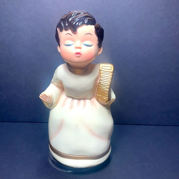 Berman & Anderson Holiday 973 Vintage Berman Anderson Kissing Angel Music Box Boy Only